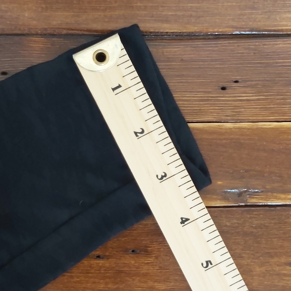 Tart leggings womens M black footless semi sheer devore burnout design - Picture 6 of 7